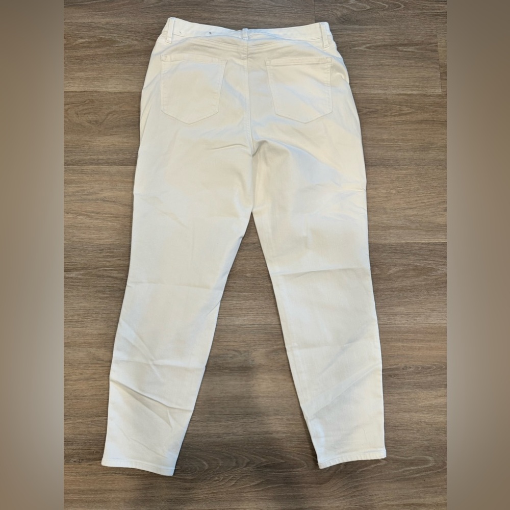 Talbots High Waist Jegging Ankle Curvy Fit Size 12 White - Picture 4 of 8